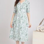 Hand block print Midi Dress