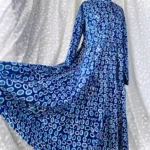 Block Print Indigo Pure cotton Tiered Dress